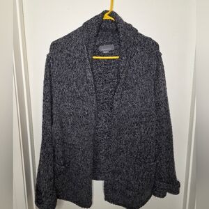 Anthropologie Women's Knit Gray Cardigan Oversized Size XXS